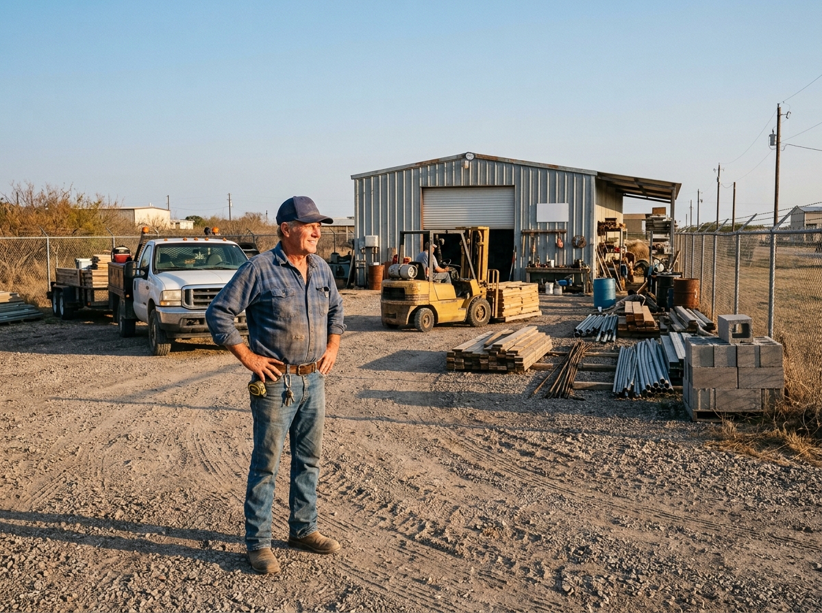 A contractor yard